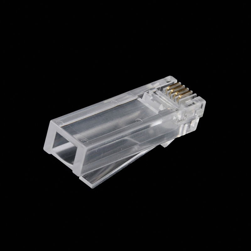 百晟长恒 BSCH-A58 六类金属屏蔽镀金8芯 电话水晶头 (计价单位:包) 透明高清大图