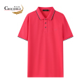 鳄鱼恤 CROCODILE 夏季新品男士时尚休闲亮丽纯色翻领短袖上衣 polo衫男 半袖男装 发顺丰BA-52167 091深红色 XL