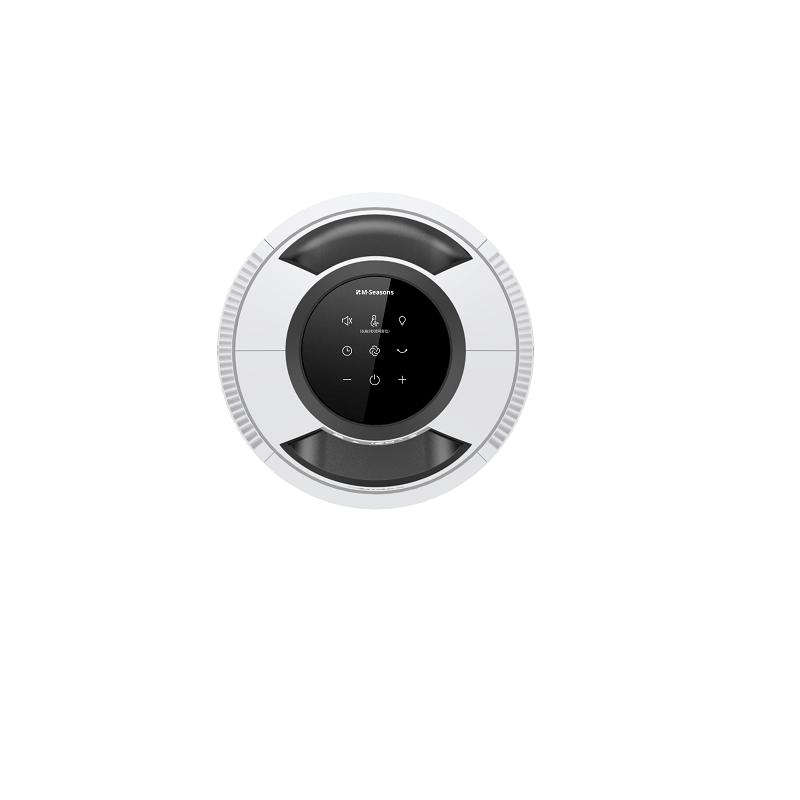 美的(Midea)无叶风扇AMS150-C智能温感空气净化扇家用落地扇轻音塔扇遥控定时客厅卧室办公室安全无叶