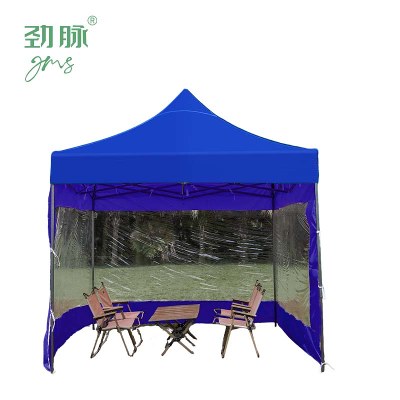 劲脉 三面透明围挡帐篷 蓝色-2*2*3M 顶高清大图