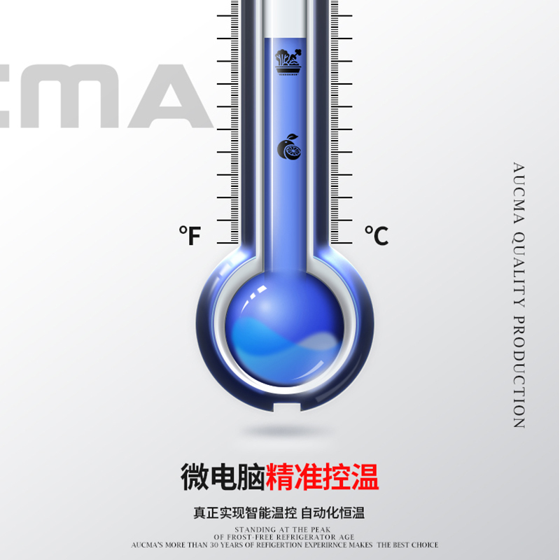 澳柯玛(AUCMA) 厨房冰箱VF-1357XJ 全冷冻商用六门冰箱6开门大容量冷柜饭店后厨冷冻展示柜食品厨房储藏箱