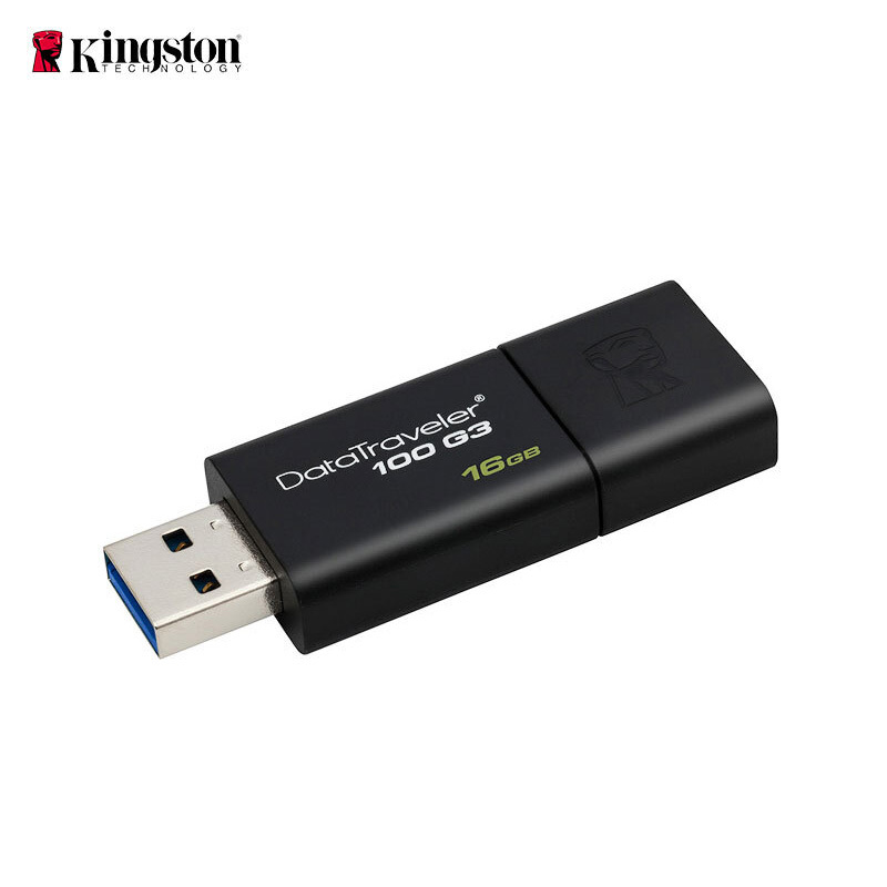金士顿 16GB USB3.0 U盘 DT100G3 黑色 滑盖设计 时尚便利