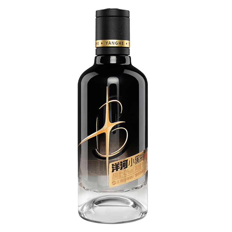 洋河(YangHe) 小黑瓶 42度 100ml 单瓶装白酒 小酒 浓香型白酒 口感绵柔高清大图