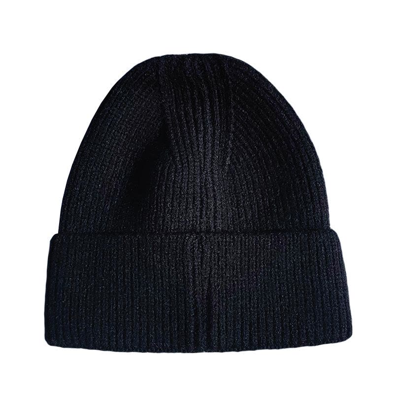 炯毅 冬季毛线帽加绒保暖棉帽户外骑车防寒防风帽针织冷帽 帽子 羊绒 均码 个图片