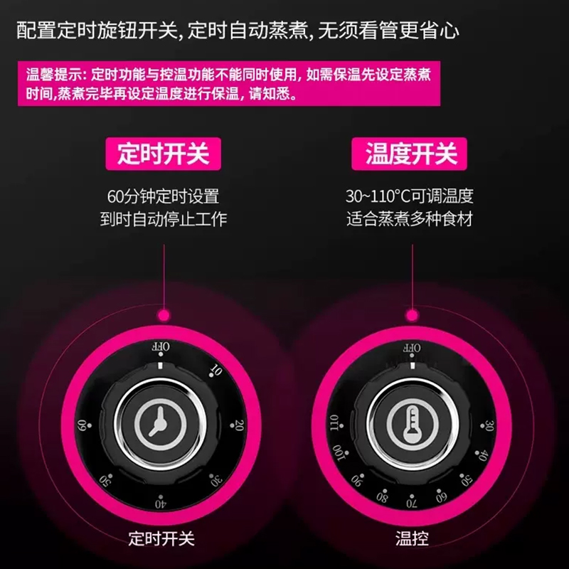 乐创/Lecon 商用蒸饭柜电蒸箱蒸饭车全自动智能定时 食堂燃气蒸饭机蒸包炉家用小型不锈钢蒸柜六盘 智能微电脑款高清大图