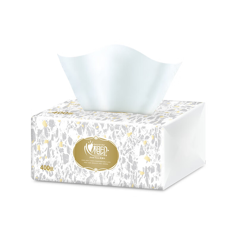 心相印(Mind Act Upon Mind) 抽纸 RDT200商用恒金塑装纸面巾(60包)箱装高清大图