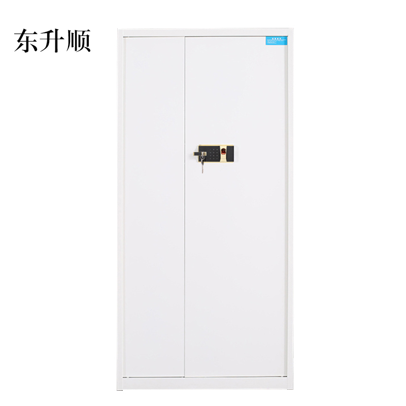 东升顺电子保密柜钢制密码文件柜保险柜铁皮资料柜矮柜办公室储物柜通门白色指纹锁420*900*1850