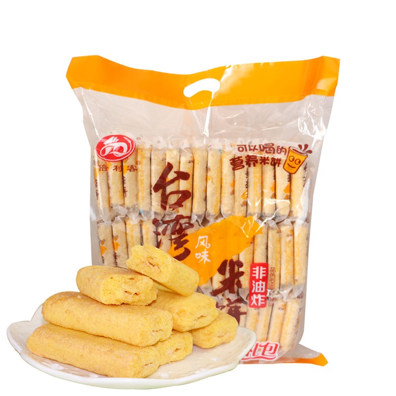 苏宁超市倍利客台湾风味米饼蛋黄味350g