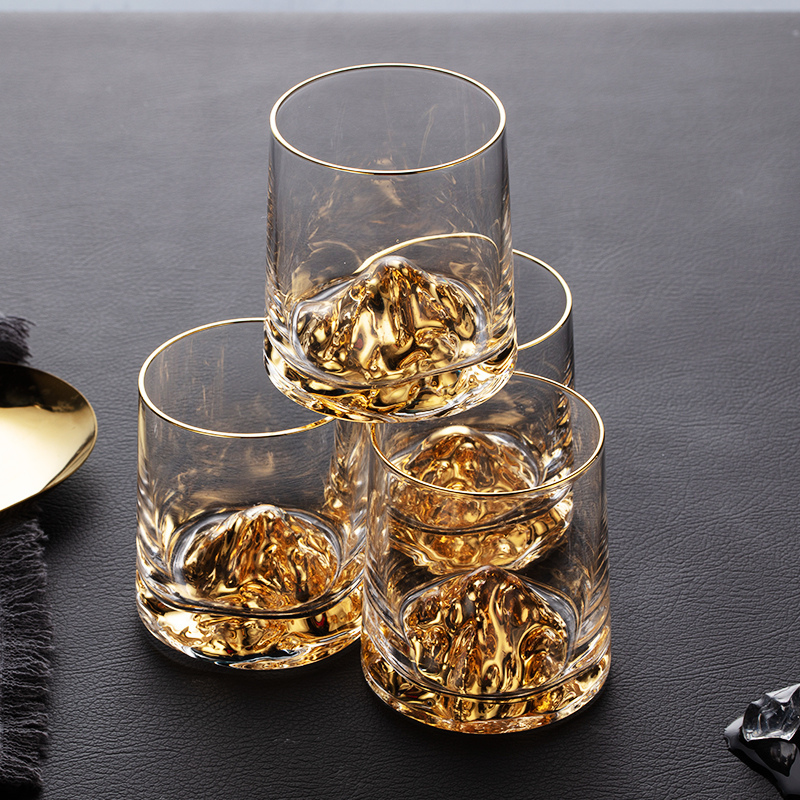 个杯堂 金山-炫彩威尔对杯 24K水晶玻璃杯水杯 2杯/套