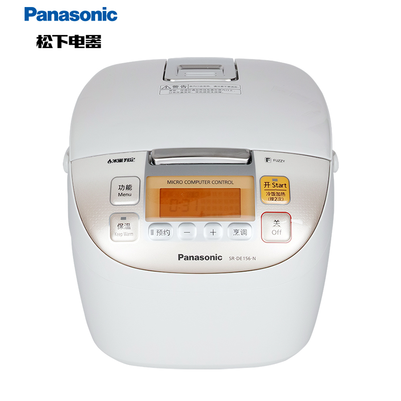 松下 (Panasonic) 4.2L微电脑电饭煲 电饭锅 备长炭厚锅 智能烹饪 可预约 SR-DE156-N(白色)高清大图
