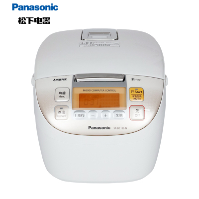 松下 (Panasonic) 4.2L微电脑电饭煲 电饭锅 备长炭厚锅 智能烹饪 可预约 SR-DE156-N(白色)