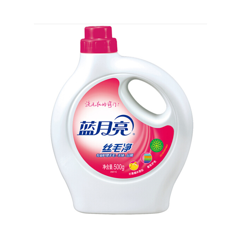 蓝月亮丝毛净洗涤剂500G高清大图