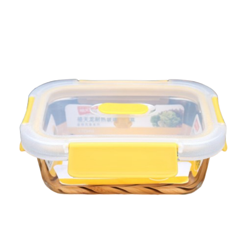 禧天龙(Citylong) H-8484玻璃保鲜盒(黄)可微波炉加热学生上班族带饭保温鲜盒370ml高清大图