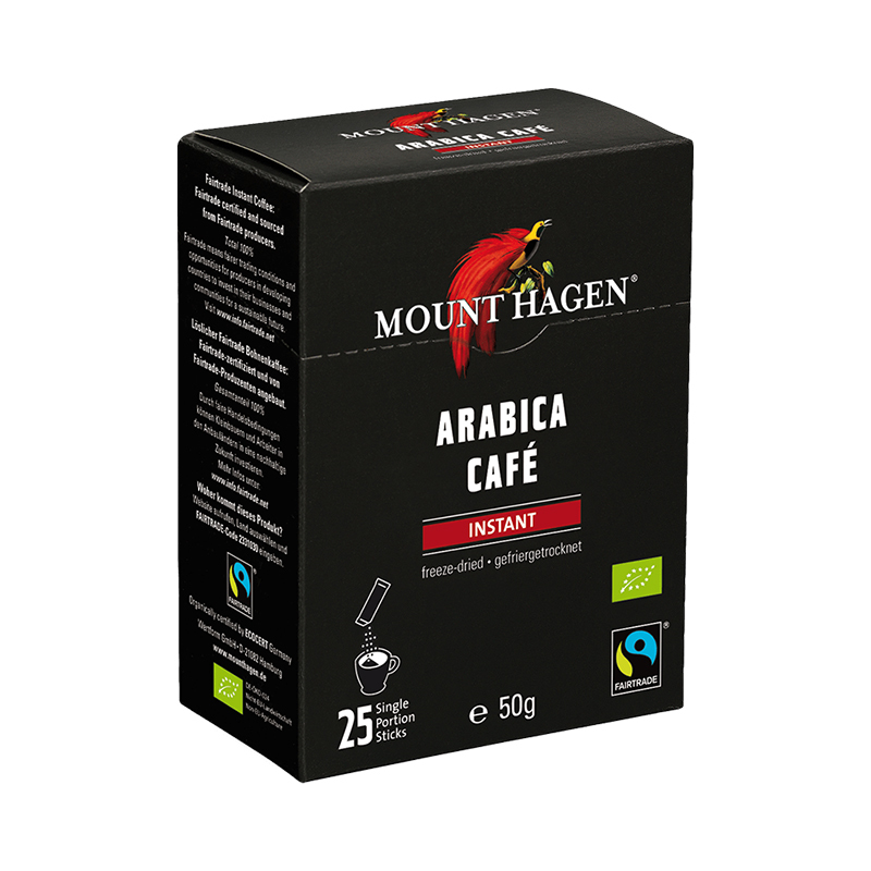 Mount Hagen德国进口咖啡速溶哈根山咖啡2g*25条装