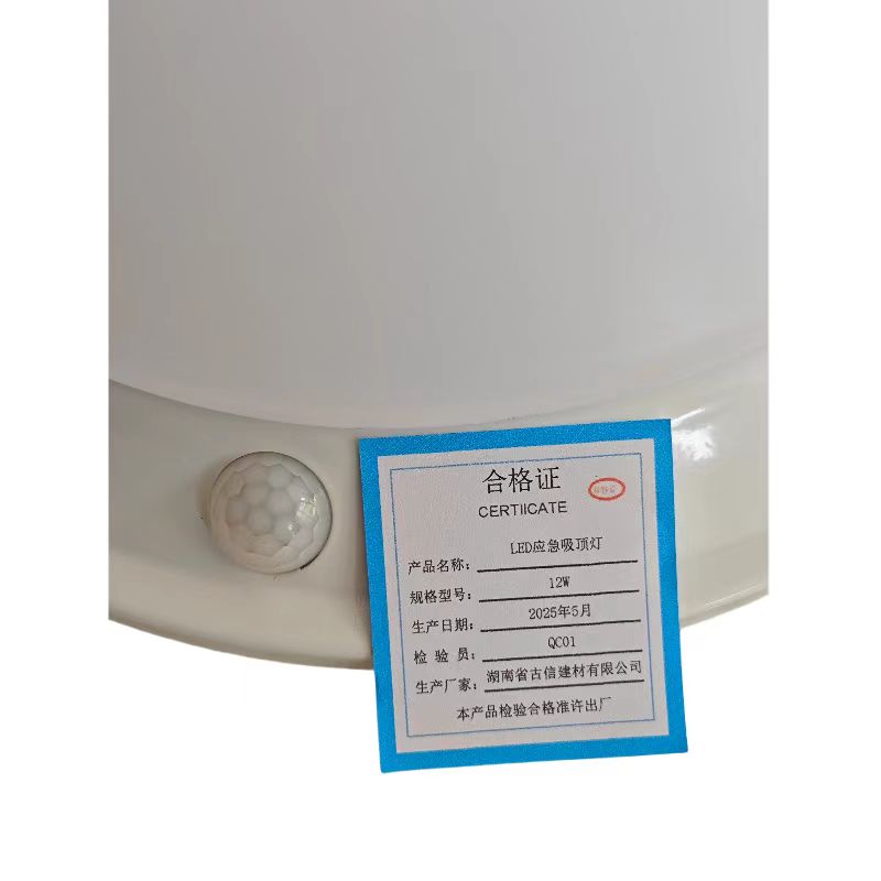 古信LED应急吸顶灯12W/个高清大图