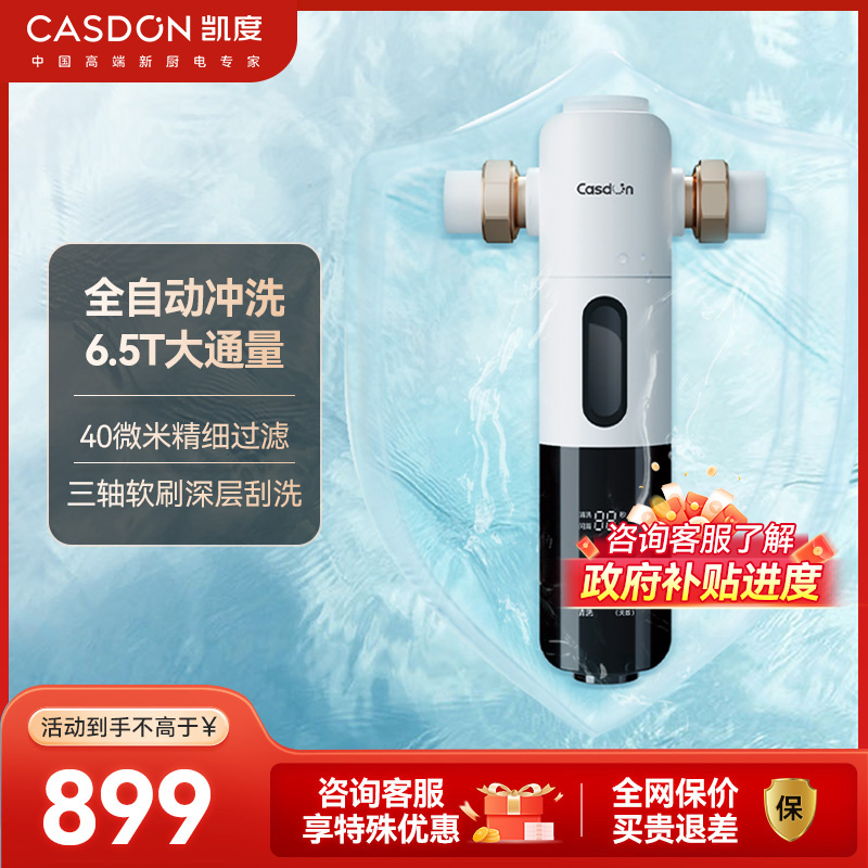 凯度前置过滤器净水器安全环保铜6.5T/h自动冲洗全屋净水器QZ3