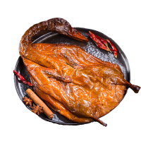 菜中湘湖南特产烟熏腊鸭农家自制风干板鸭咸鸭子干鸭子肉腊货干货