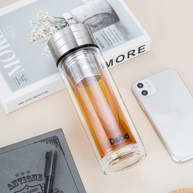 Debo德铂玻璃杯磁吸茶杯加厚泡茶杯320MLDEP-914高清大图