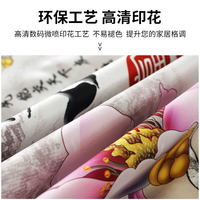 幸福派 挂机空调罩格力美的挂机空调防尘罩开机不取卧室1.5P匹挂式空调罩套盖布 4043手绘招財猫 92*20*35cm高清大图