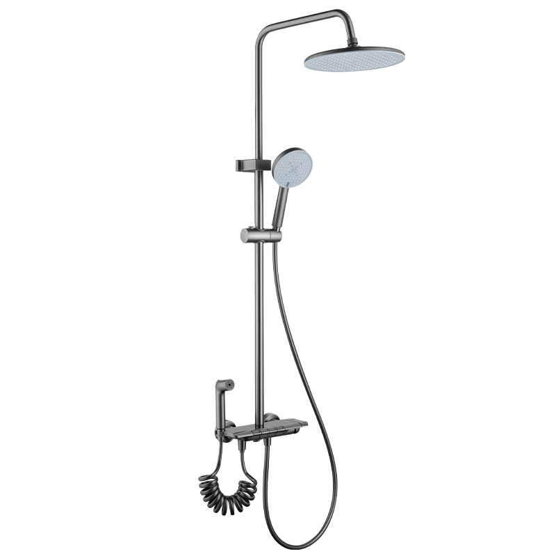 苏宁宜品枪灰色四档淋浴花洒高清大图