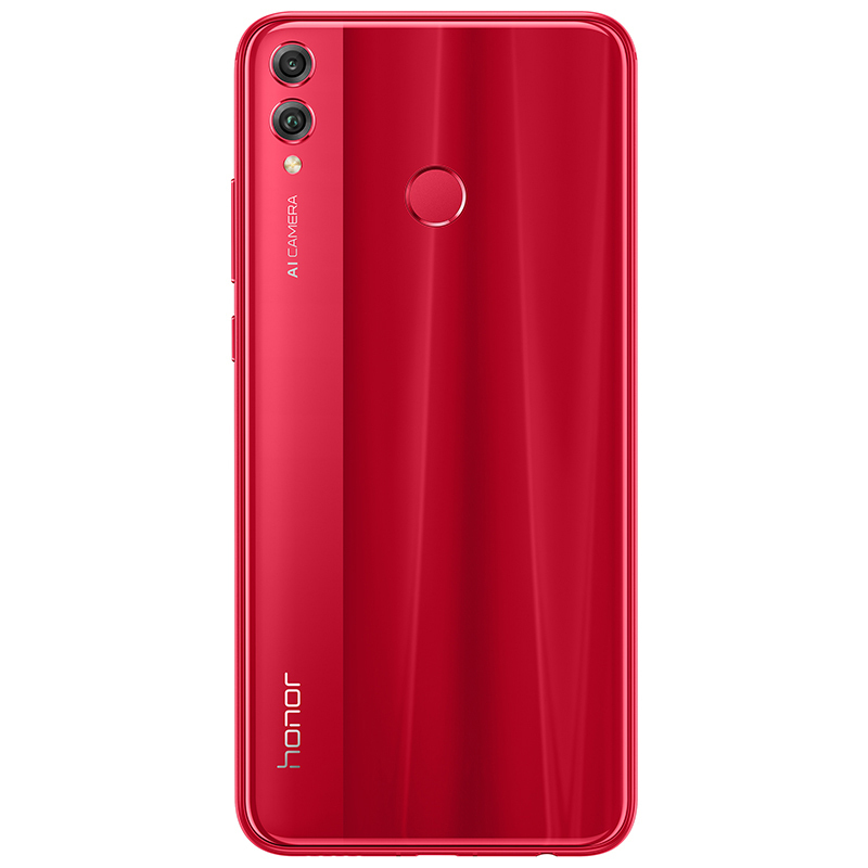 荣耀(honor) 8X 6GB+128GB 魅焰红 移动联通电信4G 双卡双待 91%屏占比 2000万AI双摄全面屏手机