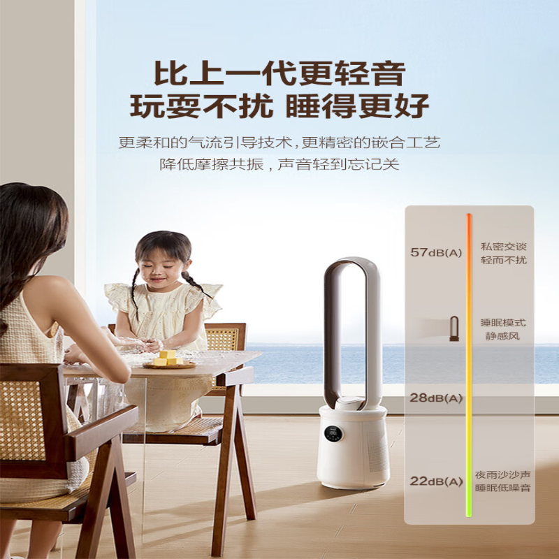 艾美特(Airmate)家用节能省电空气循环负离子净化无叶扇CE-RI7高清大图