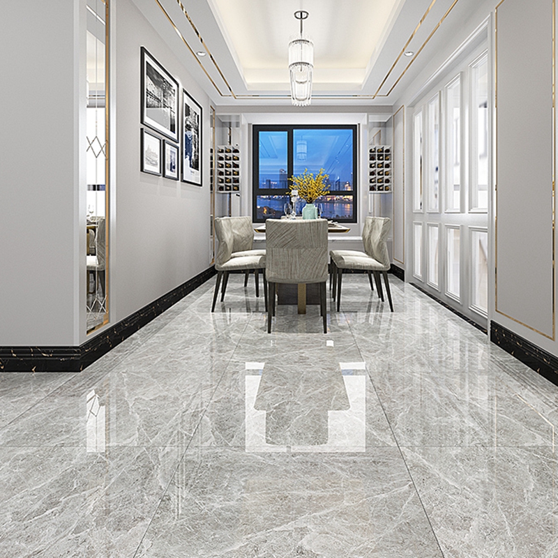 灰色全抛釉瓷砖800x800客厅新款通体大理石地板砖走廊墙砖玻化砖参数