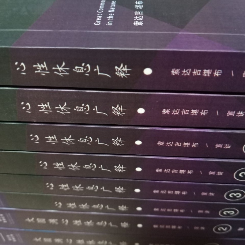 大圆满心性休息广释心性广释册合售索达吉书籍