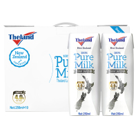 Theland纽仕兰 低脂4.0g蛋白纯牛奶250ml*10盒礼盒装 新西兰进口