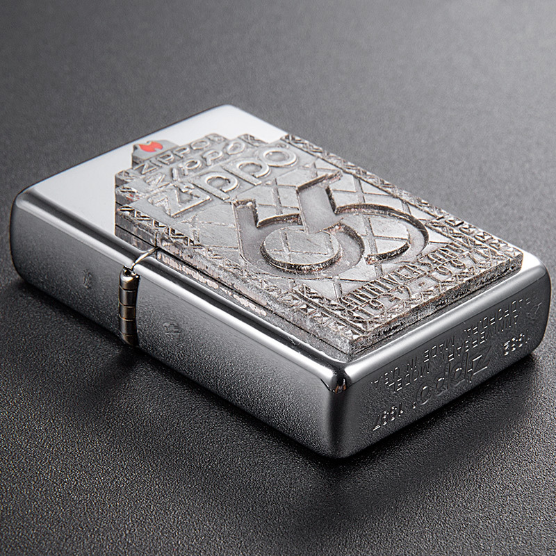 美国zippo打火机芝宝1997年度机c97之宝65周年纪念限量珍藏镜面贴章65