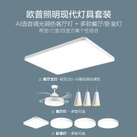 欧普照明OPPLE LED客厅吸顶灯现代简约卧室灯具套餐 初见套餐
