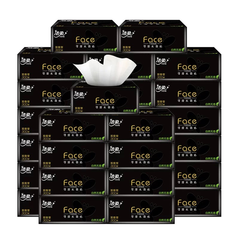 洁柔抽纸100抽30包纸巾卫生纸手纸餐巾面巾纸家用整箱实惠装纸抽高清大图