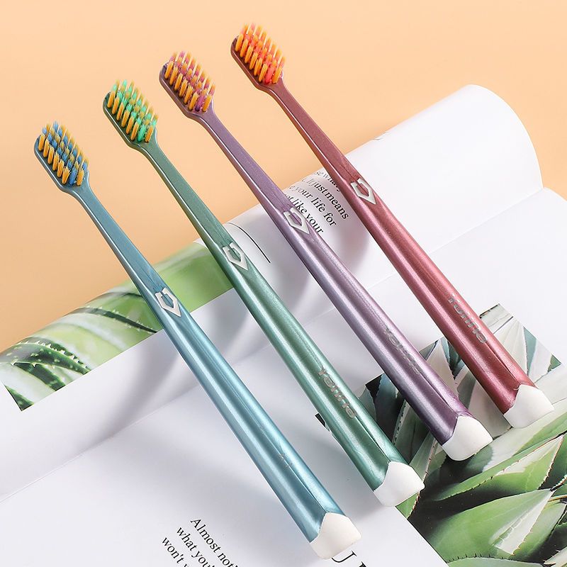 牙刷软毛成人412支宽头牙刷家用小头牙刷独立包装牙刷12支宽头软毛