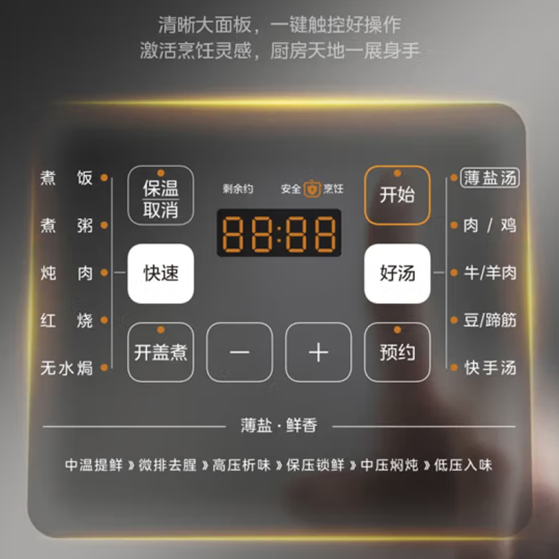 美的(Midea)电压力锅 MY-C555高清大图