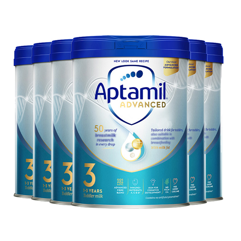 【6罐装特惠组合】Aptamil 英国爱他美 白金版 婴幼儿配方奶粉 3段 （1岁以上）800g/罐 保税区发货
