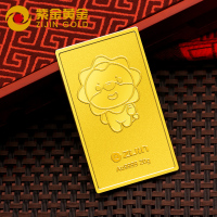 紫金黄金(ZiJin)苏格拉宁联名投资金条支持回购20g足金Au9999苏宁金条薄片金砖投资收藏系列