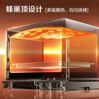 松下(Panasonic)蒸烤箱电烤箱蒸烤一体机家用智能烤箱蜂窝循环31L大容量NU-SC85MW