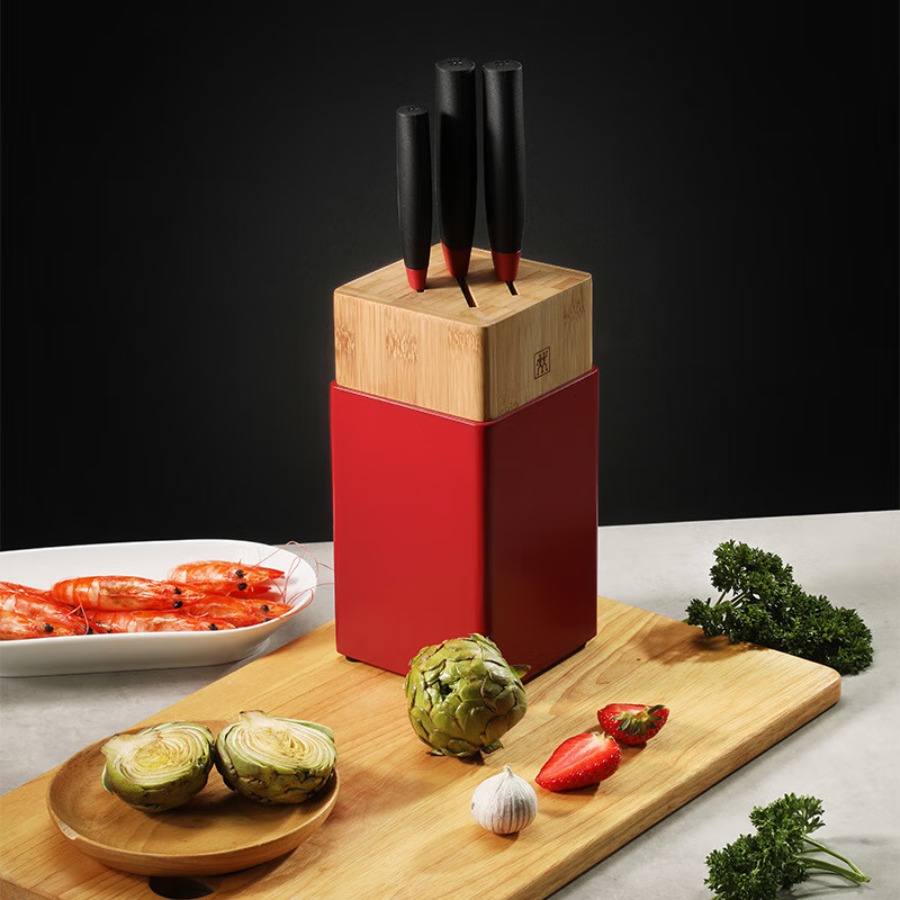 双立人(ZWILLING)Now S系列刀具4件套(红黑) ZW-K309