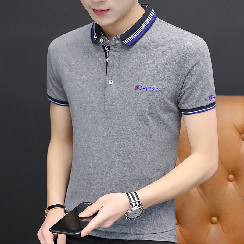 梵克公牛polo衫短袖夏季男式t恤青年商务休闲短袖男装