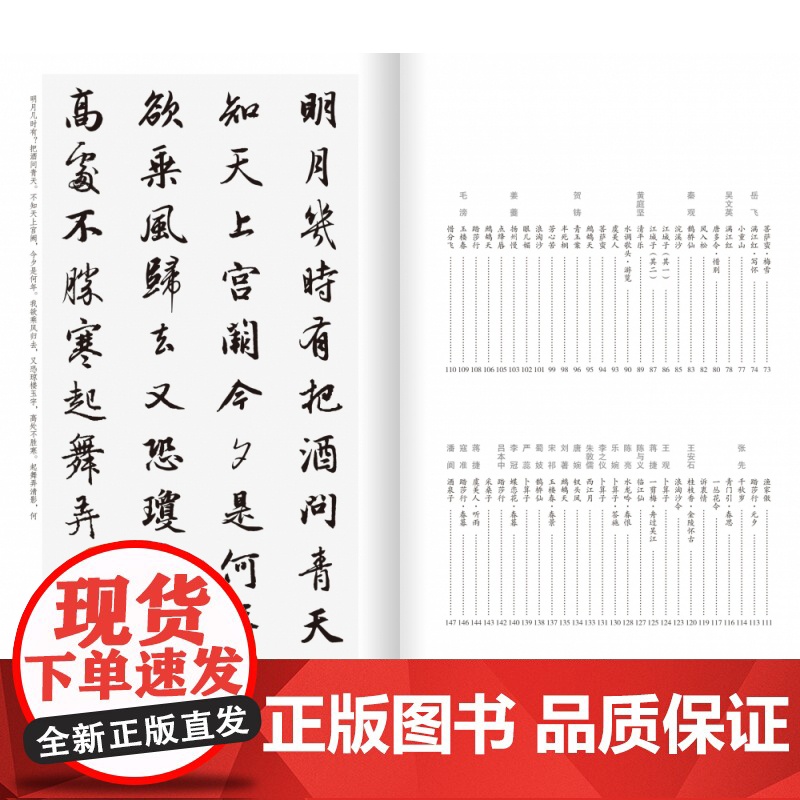 赵孟頫行书集字宋词一百首 收录赵孟頫经典行书碑帖洛神赋千字文集字古诗词作品集临摹教程 行书毛笔书法字帖高清大图