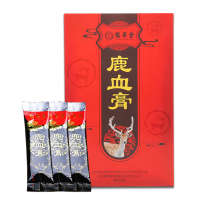 鹤年堂 鹿血膏 话梅甘草山药鹿茸片黑豆玉竹手工营养传统滋补养生膏滋御品膏方 盒装225g