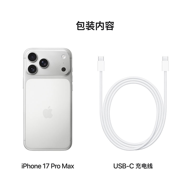Apple iPhone 17 Pro Max 512G 银色[需现场签收激活]5G全网通手机 全新正品国行高清大图
