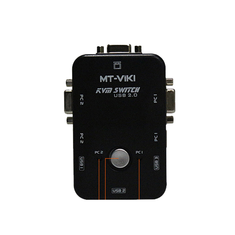 迈拓维矩 MT-201UK-CH KVM切换器 2口 手动 鼠标键盘显示切换器