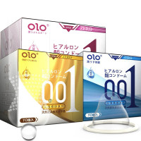 OLO玻尿酸避孕套 冰火颗粒久战控时安全套001热感延时安全套持久入珠套柔珠套男 聚氨酯套