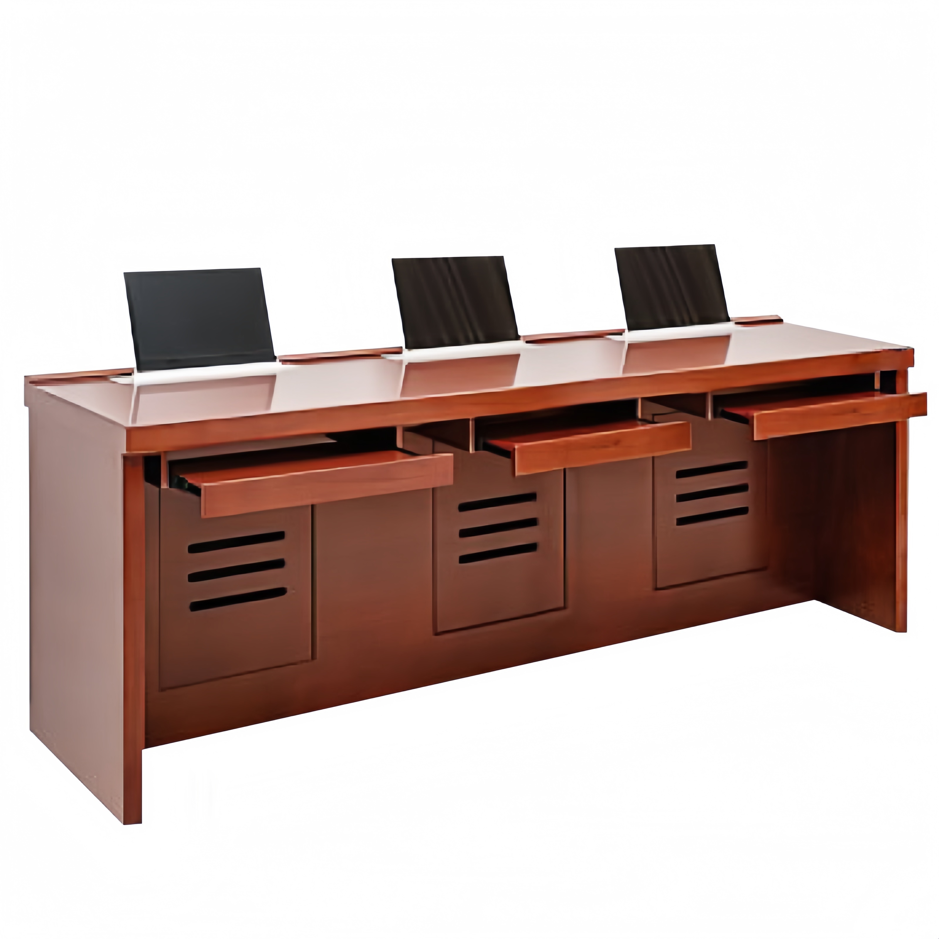 指臣翻转电脑桌三人张高清大图