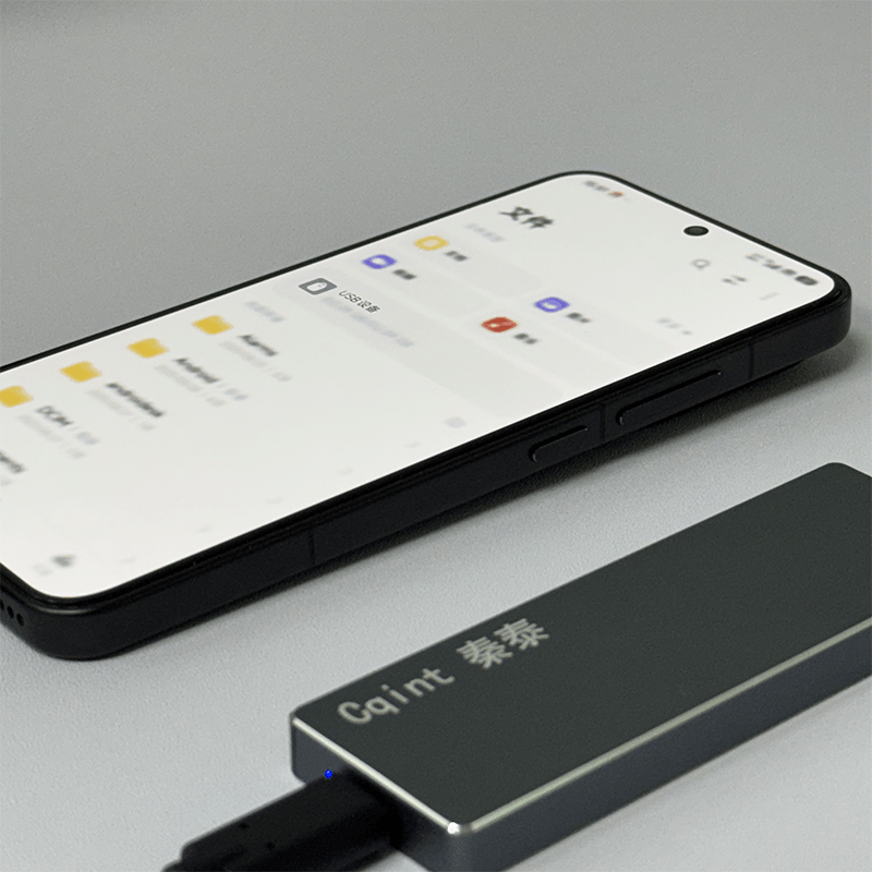 秦泰(Cqint) TDISK-01 USB-3.0移动固态硬盘 512GB灰色图片
