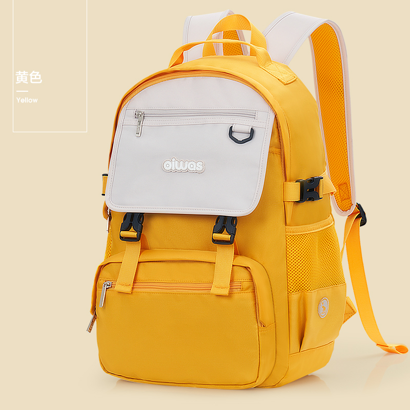 爱华仕时尚背包女生双肩包15.6寸电脑包大学生书包轻便