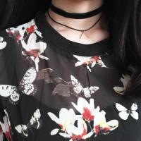 时尚简约星星锆石坠金色项链衣服配饰品女短款YWKJ1291送女朋友七夕情人节礼物