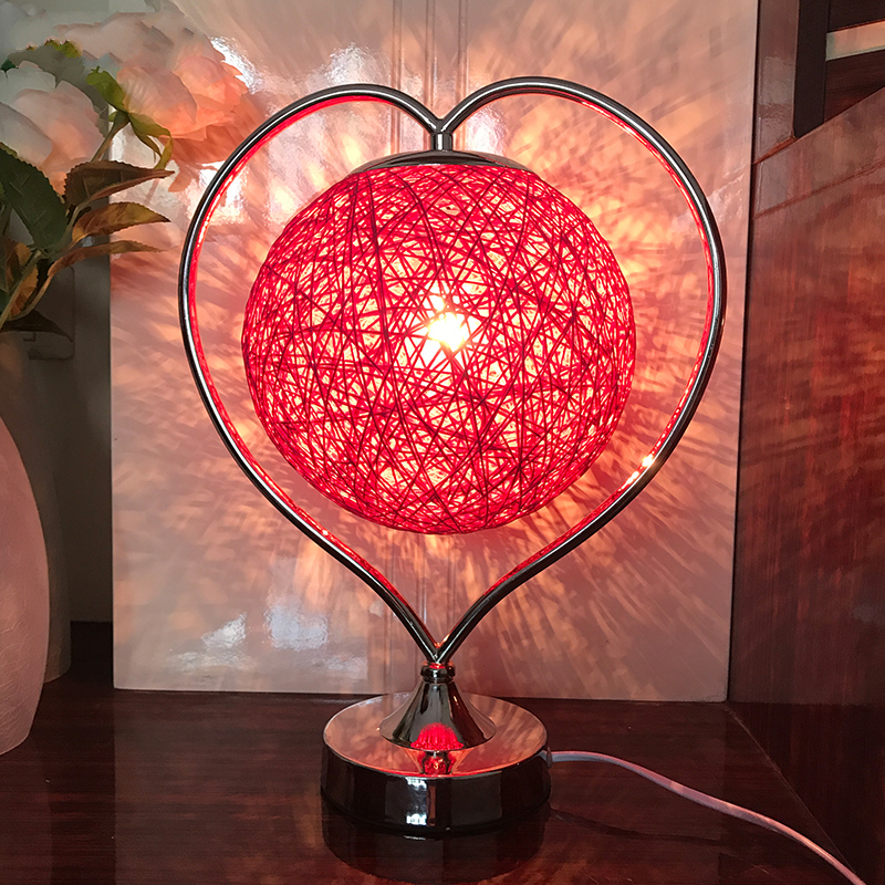 婚庆结婚台灯ciaa卧室婚房床头灯长明灯结婚一对红色喜灯创意新婚视频