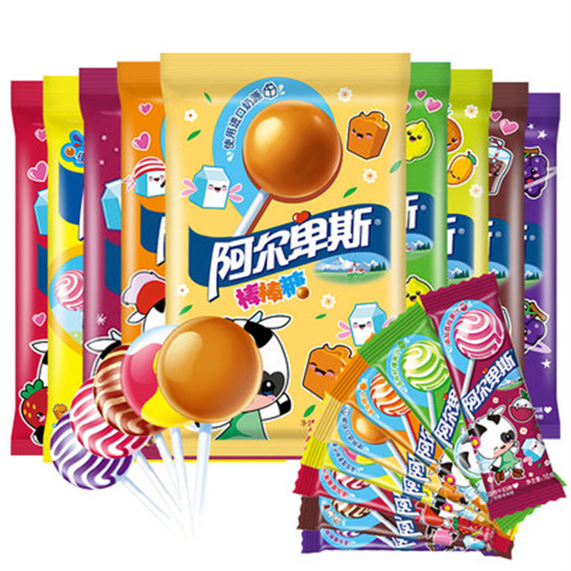 阿尔卑斯棒棒糖[20支]混合口味组装儿童零食多口味牛奶硬糖棒棒糖好吃的儿童零食糖果